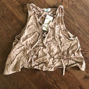 NWT Tobi Crop Top, Mauve, Size Small